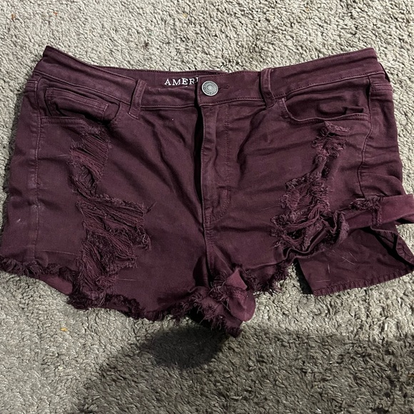 American Eagle ripped shorts Size: super stretch 14 - Picture 2 of 2